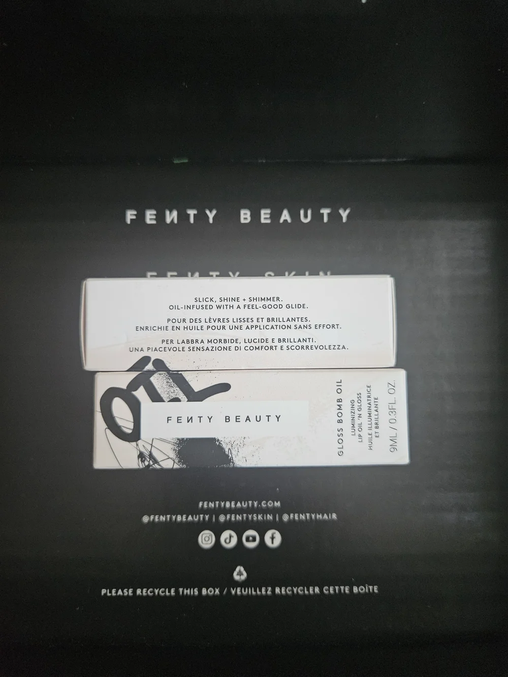 Fenty Beauty Gloss Bomb Oil Duo — Beige & Lilac Shades' Choose 1